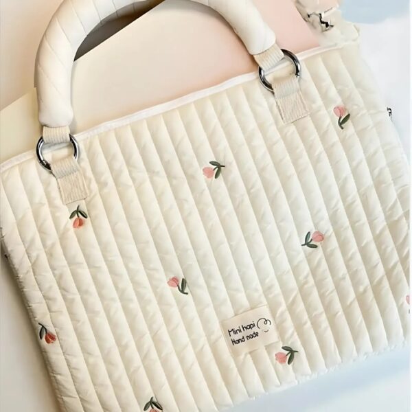 Mini Hapi Handmade Handbag – Quilted Pure Cotton Everyday Bag - Image 3