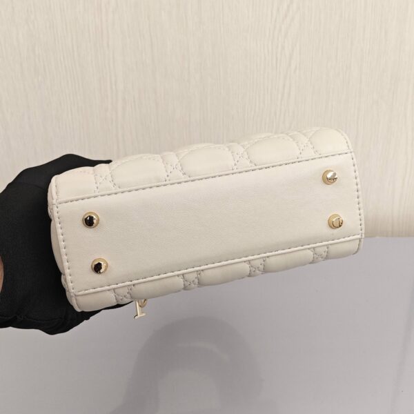 Mini Lady Dior Bag Latte Cannage Lambskin - Original Quality - Image 6