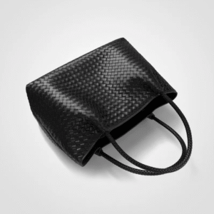Premium Handwoven Cowhide Leather Tote with Inner Pouch 1