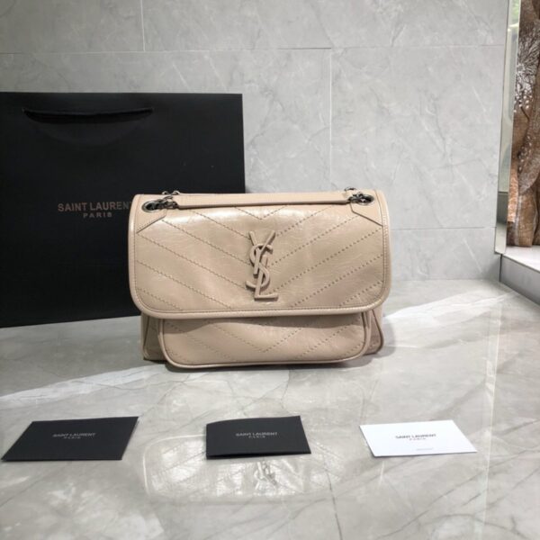 Saint Laurent Niki Medium Shoulder Bag Beige - Original Quality - Image 8
