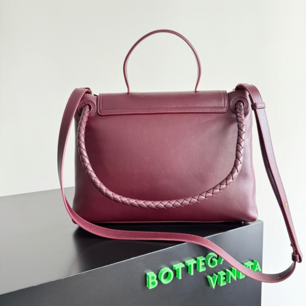 BV Ciao Ciao Medium Top Handle Bag Burgundy - Original Quality - Image 2