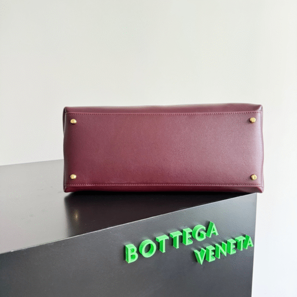 BV Ciao Ciao Medium Top Handle Bag Burgundy - Original Quality - Image 4