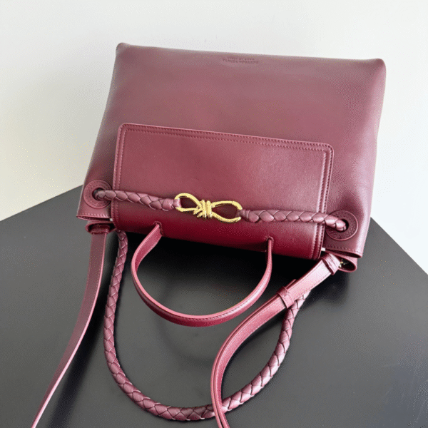 BV Ciao Ciao Medium Top Handle Bag Burgundy - Original Quality - Image 7