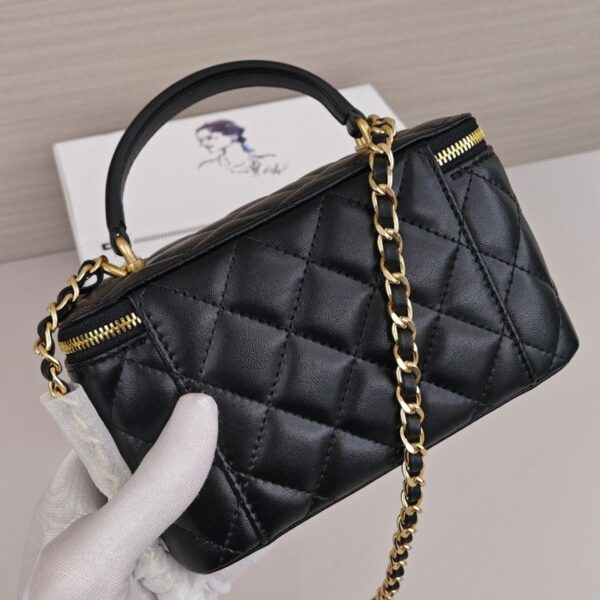 Chanel 21A Top Handle Vanity with Chain Bag - Original Quality - Image 6