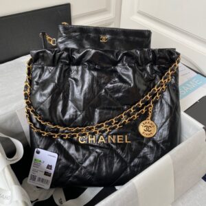Chanel 22 Small Bag Black - Original Quality