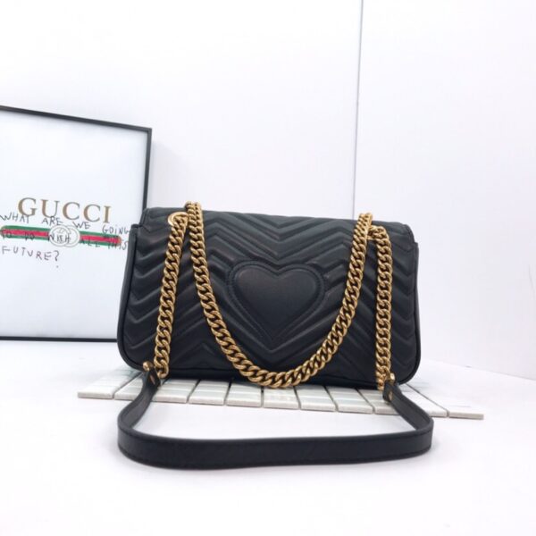 Gucci GG Marmont Small Shoulder Bag Black - Original Quality - Image 2