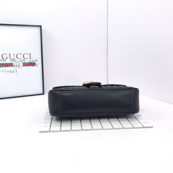 Gucci GG Marmont Small Shoulder Bag Black - Original Quality - Image 3