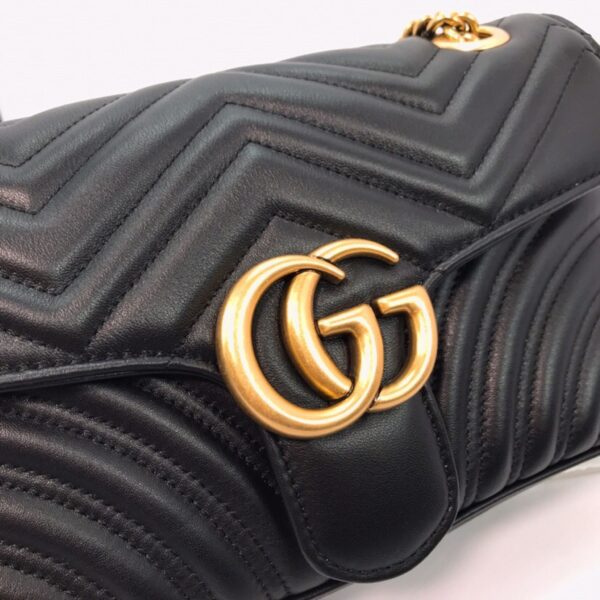 Gucci GG Marmont Small Shoulder Bag Black - Original Quality - Image 5