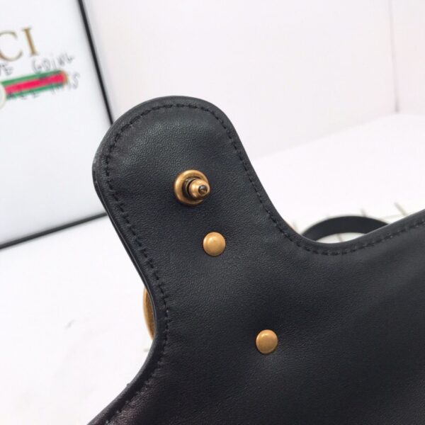 Gucci GG Marmont Small Shoulder Bag Black - Original Quality - Image 6