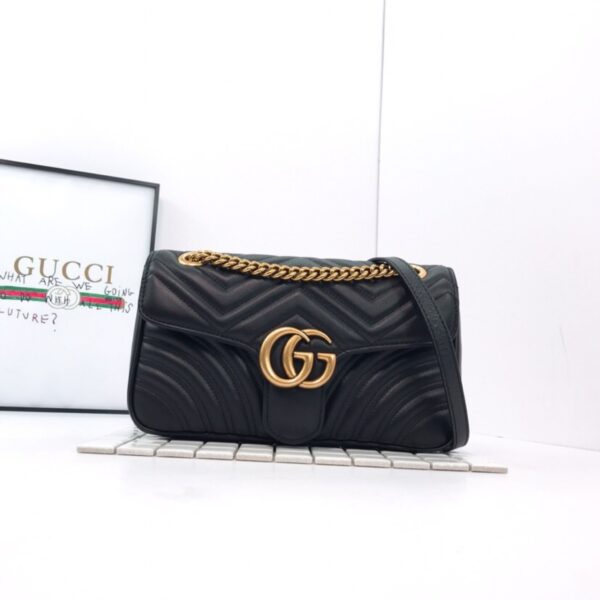 Gucci GG Marmont Small Shoulder Bag Black - Original Quality