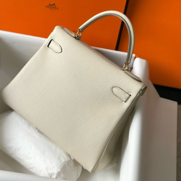 Hermes Kelly 25 Sellier Craie Togo GHW - Original Quality - Image 2