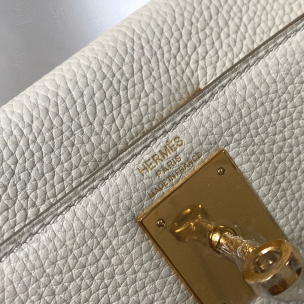 Hermes Kelly 25 Sellier Craie Togo GHW - Original Quality - Image 5