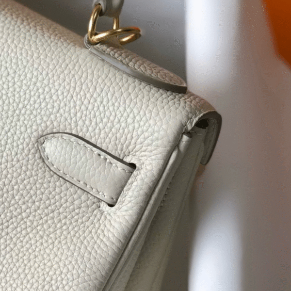 Hermes Kelly 25 Sellier Craie Togo GHW - Original Quality - Image 6