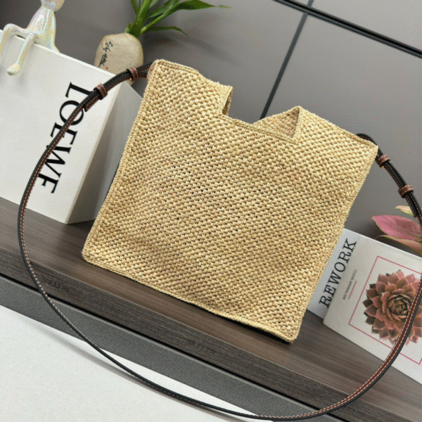 Loewe Font Tote in Raffia - Original Quality - Image 2