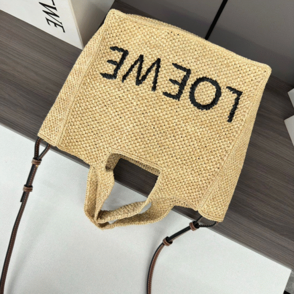 Loewe Font Tote in Raffia - Original Quality - Image 4