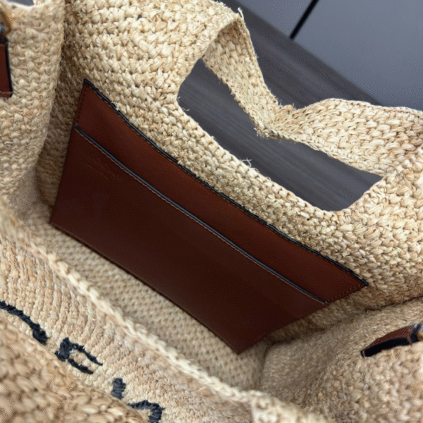 Loewe Font Tote in Raffia - Original Quality - Image 5