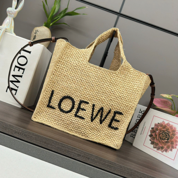 Loewe Font Tote in Raffia - Original Quality - Image 6