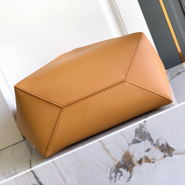 Loewe Medium Puzzle Fold Tote in Shiny Calfskin Warm Desert - Original Quality - Image 4