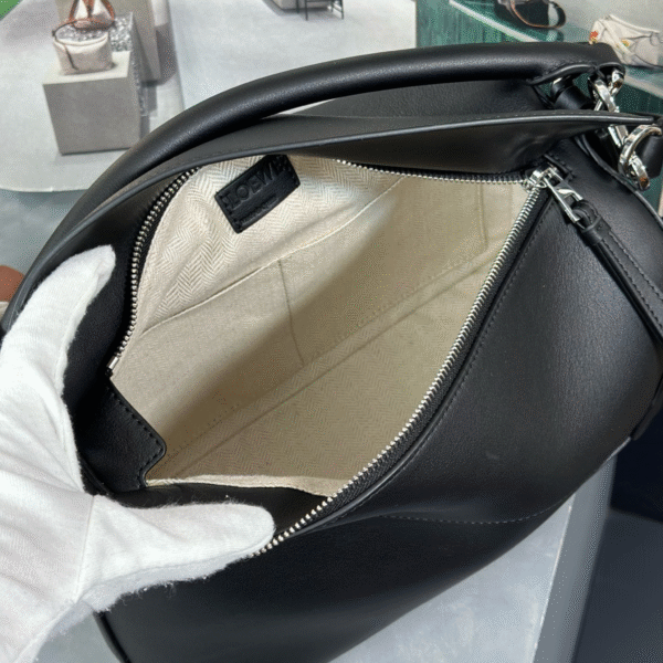 Loewe Small Puzzle Edge Bag Black Calfskin - Original Quality - Image 7