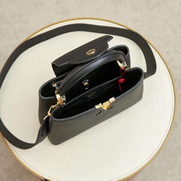 LV Capucines MM Black - Original Quality - Image 8