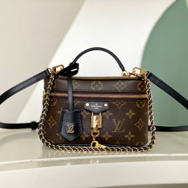 Louis Vuitton Vanity Chain Pouch Monogram Reverse Canvas - Original Quality