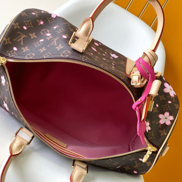 LV x TM Keepall Bandoulière 45 Sakura Bloom Edition - Original Quality - Image 7