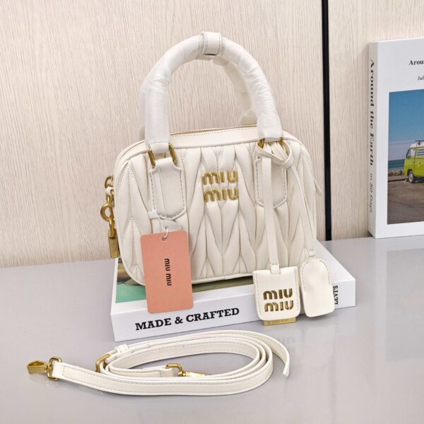 Miu Miu Arcadie Matelasse Nappa Leather Bag - Original Quality - Image 3