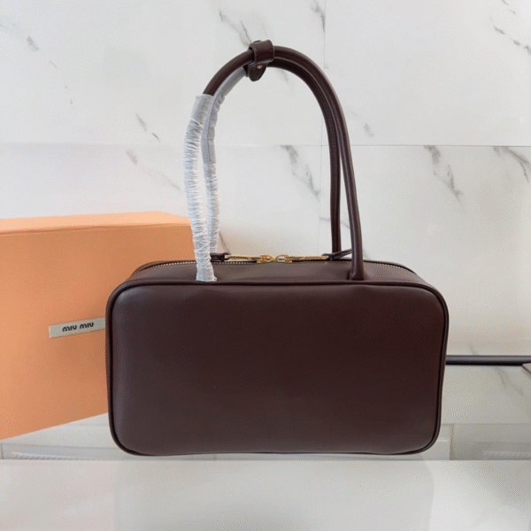 Miu Miu Beau Leather Top Handle Bag - Original Quality - Image 2