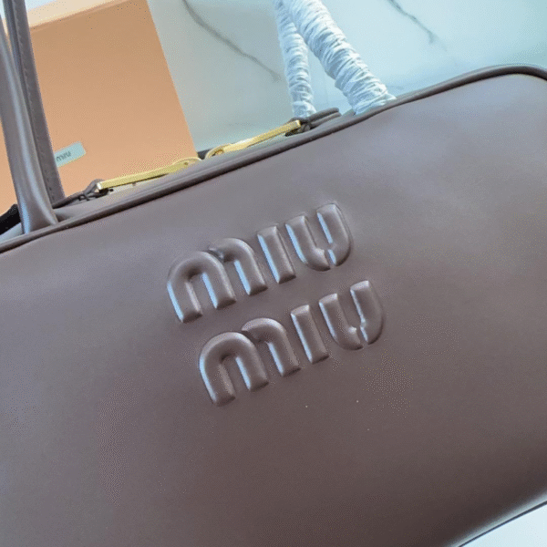 Miu Miu Beau Leather Top Handle Bag - Original Quality - Image 4