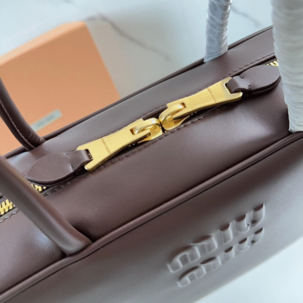Miu Miu Beau Leather Top Handle Bag - Original Quality - Image 5