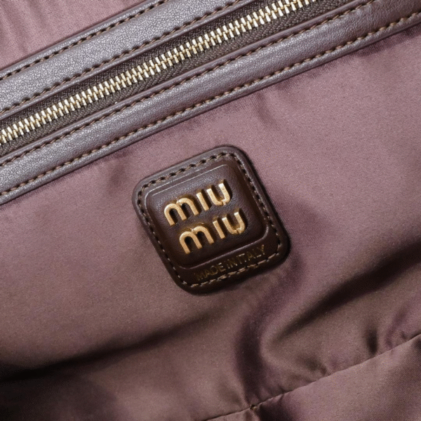 Miu Miu Beau Leather Top Handle Bag - Original Quality - Image 9
