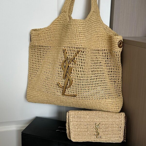 Saint Laurent Icare in Raffia  - Original Quality - Image 7