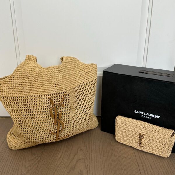 Saint Laurent Icare in Raffia  - Original Quality - Image 8