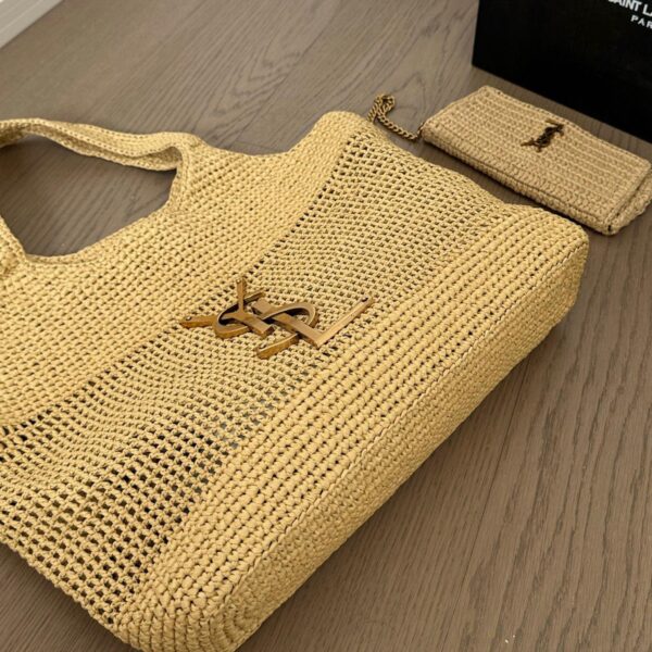 Saint Laurent Icare in Raffia  - Original Quality - Image 9