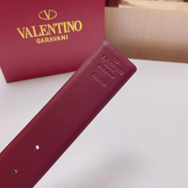 Valentino VLogo Signature Reversible Belt with Pearls - Original Quality - Image 5