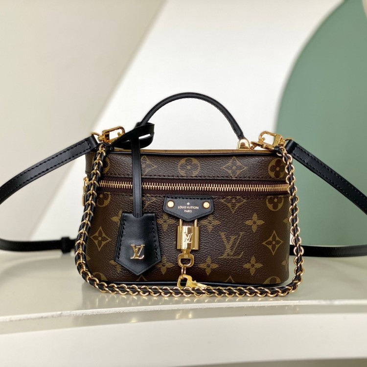 15. Louis Vuitton Vanity Chain Pouch – Monogram Reverse Canvas