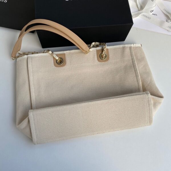 Chanel Deauville Tote Small Beige - Original Quality - Image 3