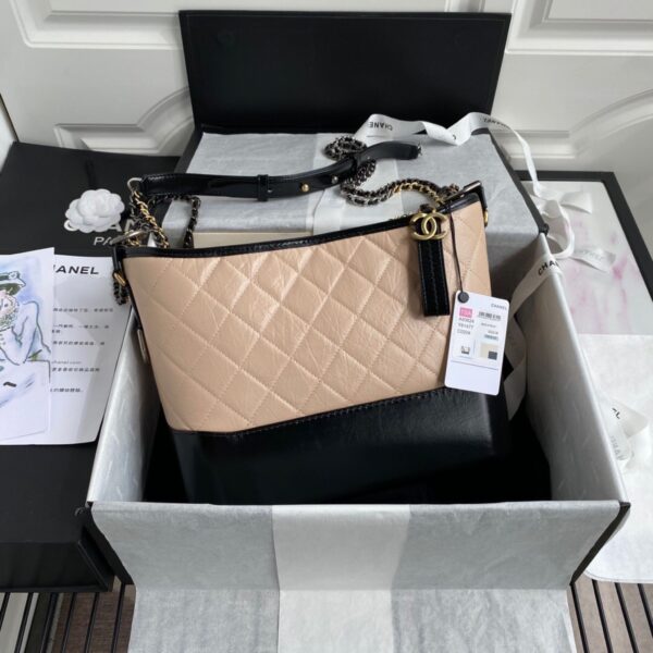 Chanel Gabrielle Hobo Bag Large Beige & Black - Original Quality - Image 2