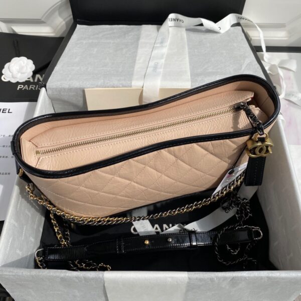 Chanel Gabrielle Hobo Bag Large Beige & Black - Original Quality - Image 4