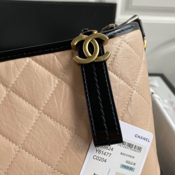 Chanel Gabrielle Hobo Bag Large Beige & Black - Original Quality - Image 7