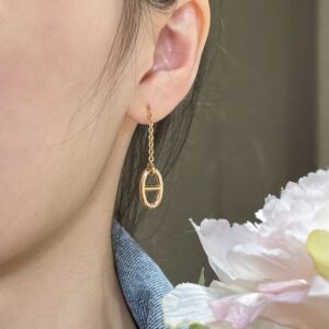 Hermes Rose Gold Farandole Drop Earrings - Original Quality