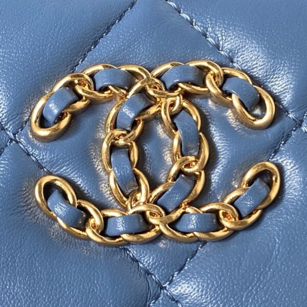 Chanel 23K Hobo Blue Large Bag Aged Calfskin  - Original Quality - Image 3