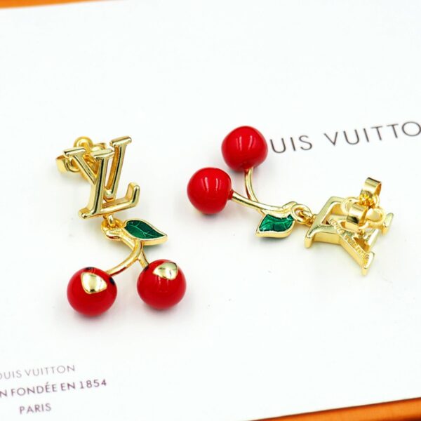 Louis Vuitton x Murakami Cerise Earrings - Original Quality - Image 2