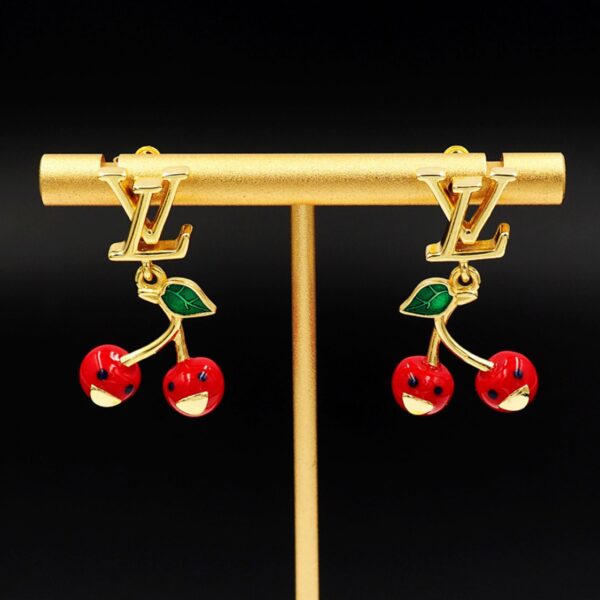 Louis Vuitton x Murakami Cerise Earrings - Original Quality - Image 4