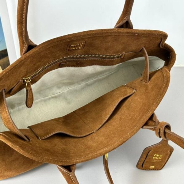 Miu Miu Aventure Suede Bag Oak - Original Quality - Image 4