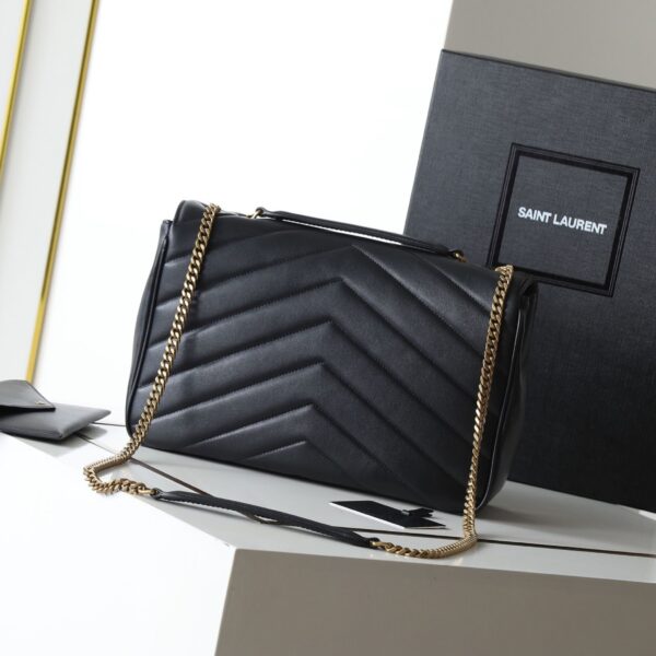 Saint Laurent Loulou Large Bag Black Lambskin - Original Quality - Image 3
