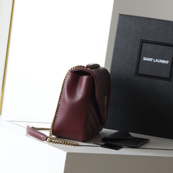 Saint Laurent Loulou Large Bag Burgundy Lambskin - Original Quality - Image 2